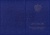 Бланк диплома о профессиональной переподготовке "Универсальный, Вид 3" (пустой), с твёрдой тёмно-синей обложкой (арт. 31031)