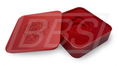 Пластиковый футляр для золотой медали «За особые успехи в учении» I степени (ВИД 2) (арт. 61023)