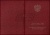 Бланк диплома о профессиональной переподготовке "Универсальный, Вид 3" (пустой), с твёрдой бордовой обложкой (арт. 31032)