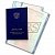 Комплект диплома о профессиональной переподготовке "универсальный", (бланк, приложение А4, твёрдая темно-синяя обложка) (арт. 31016)