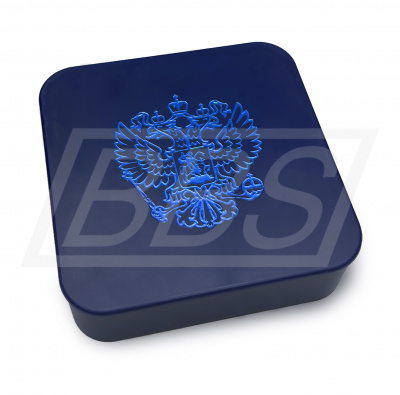 Пластиковый футляр для серебряной медали «За особые успехи в учении» II степени (ВИД 2) (арт. 61026)