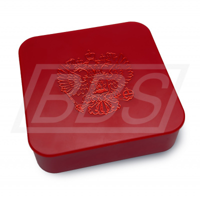 Пластиковый футляр для золотой медали «За особые успехи в учении» I степени (ВИД 2) (арт. 61023)